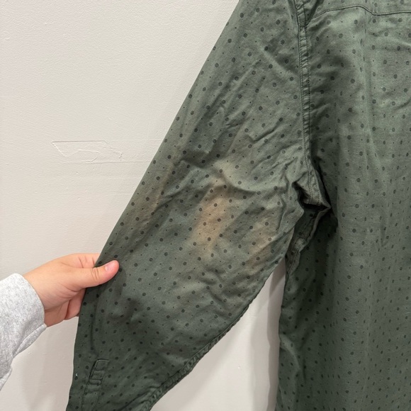 Marine Layer Green Long Sleeve Button Down Shirt XL *flawed* - Picture 8 of 8